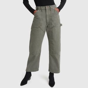 G. Label by Goop JP Workwear Cargo Jeans in Olive NWOT